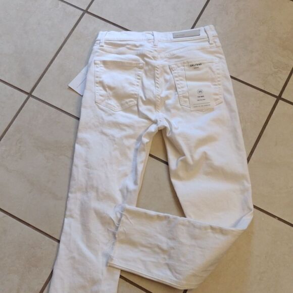 GRLFRND Denim the Reed white distressed cropped Jean Revolve brand new size 25 - Picture 4 of 14